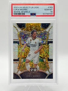 2023-24 Select La Liga LUKA MODRIC Mezzanine #169 White Sparkle PSA 10 - Bild 1 von 2