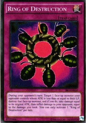 RING OF DESTRUCTION YuGiOh YU GI OH Custom Anime Collectible Card - Image 1 of 2