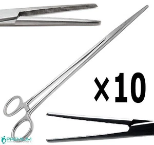 "Herramientas veterinarias quirúrgicas de 10" fórceps hemostato rectos para criba Rankin" 10 piezas - Imagen 1 de 5