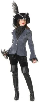 Опасный смелый пират Vixen Венч леди карнавальный костюм вверх Хэллоуин костюм для взрослых - Изображение 1 из 2