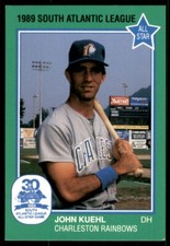 1989 Grand Slam South Atlantic League All-Stars John Kuehl Charleston Rainbows