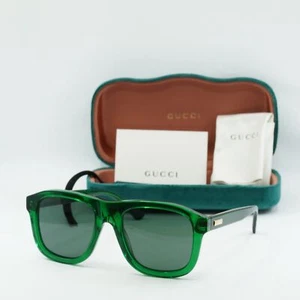 GUCCI GG1316S 004 Transparent Green/Green 54-20-145 Sunglasses New Authentic - Picture 1 of 6