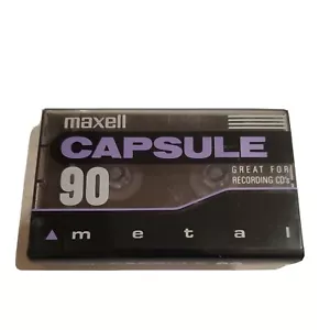 MAXELL CAPSULE METAL 90 TYPE IV. BLANK CASSETTE TAPE (1) (SEALED) - Picture 1 of 5