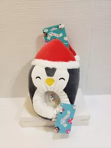 Brand New Squishmallow Youth Slippers Size 11/12 Penguin Luna Christmas Plush - Picture 1 of 5