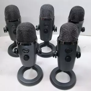 5 micrófonos USB profesionales Yeti AZUL 888-000473 en negro para piezas/reparación - Imagen 1 de 3