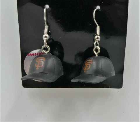 MLB San Francisco Giants Baseball Helmets Earrings By Aminco Cover
