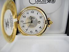 Watch/ Date New Reduced Colibri White/Silver Face Goldtone Pocket
