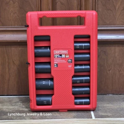Craftsman 12pc Metric Deep Impact Socke Set CMMT15887 New - Image 1 of 4