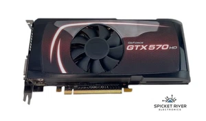 EVGA Nvidia GeForce GTX 570 HD 1.2GB GDDR5 PCIe Video Graphics Card - Picture 1 of 5