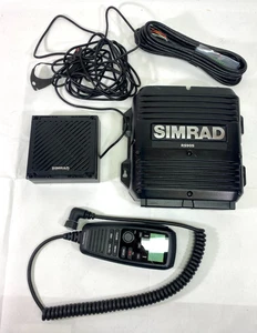 Simrad RS90S VHF Radio Transceiver Black Box w/ Garmin GHS11 Handset & Speaker - Picture 1 of 9