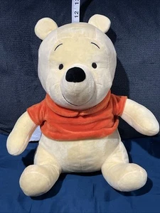 Disney The Big One Winnie The Pooh 12” Plush With Orange Shirt - Picture 1 of 12