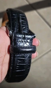 Polo Ralph Lauren Gürtel Herren 40 geprägtes italienisches Leder schwarz - Bild 1 von 18