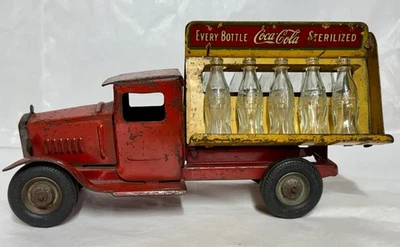 Vintage 1930's Metalcraft-Coca-Cola Pressed Steel Truck-w/ Original Bottles - Image 1 of 4