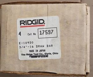Ridgid #17597 E-10930 vier 3/4"-6 Deichsel NEU, NIE BENUTZT - Bild 1 von 3