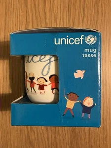 UNICEF Kaffeebecher Tasse Kinder der Welt Händchen halten Freundeskreis Neu in OVP - Bild 1 von 7