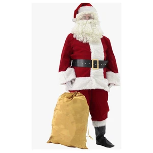 Men's Deluxe Santa Suit 11pc. Velvet Adult 3XL - Picture 1 of 6