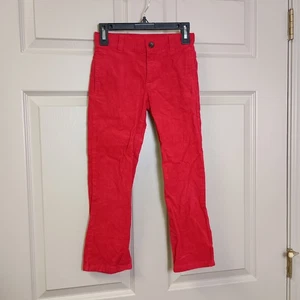 Janie And Jack Girls Corduroy Pants Red Size 6 Holiday Christmas Classic Pockets - Picture 1 of 5