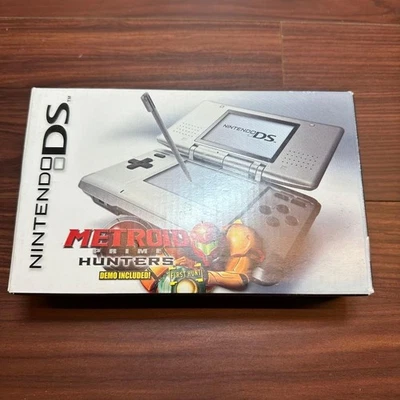Nintendo DS Lite Platinum Silver Metroid North American Version 5257 From Japan - image 1 of 4