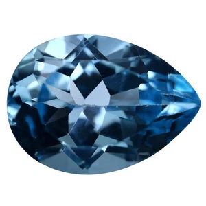 14.21 ct Pear Cut (18.01 x 13.06 mm) Brazil Swiss Blue Topaz Gemstone - Picture 1 of 2