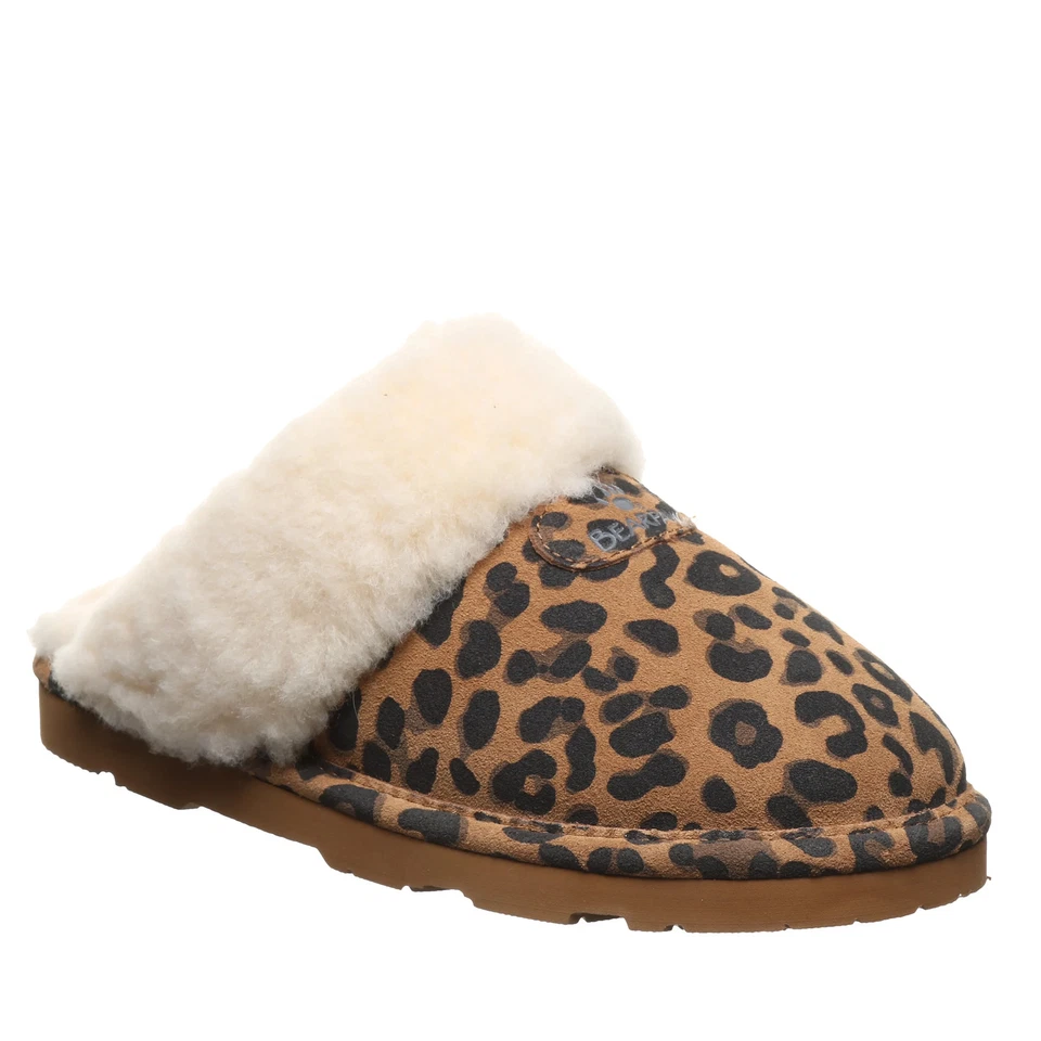 Bearpaw Loki Exotic Womens Indooroutdoor Slippers Tobacco Leopard - 6 Medium - Изображение 1 из 1