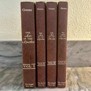 Acts of the Apostles Oliver B. Greene 4 Volume Set Gospel Hour Hardcover  - Bild 1 von 9