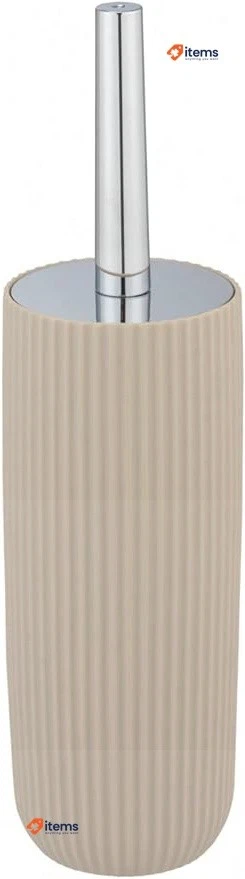 WENKO Agropoli Toilet Brush Set, Beige, BPA - Free, 36.5 X 10 Cm, 1 Count - Image 1 of 2