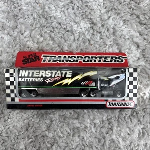 Matchbox INTERSTATE BATTERIES J GIBBS CY107 1992 MackCab SuperStar Transporter   - Picture 1 of 2