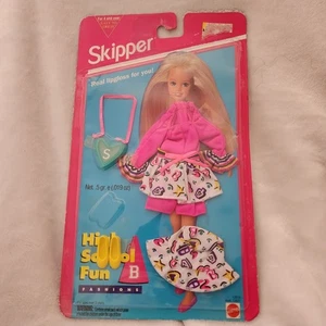 Barbie Vintage 1994 Mattel Skipper High School Fun Fashions 12619 - Foto 1 di 4