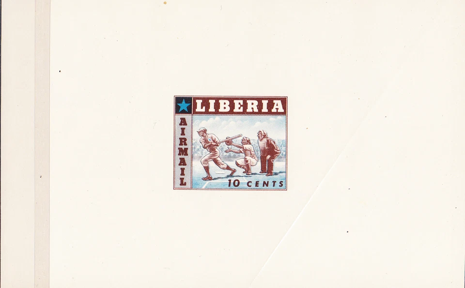 W LIBERIA C088 TCP10 BÉISBOL COLOR ENSAYO SIN ADOPTAR Foto 1 de 1