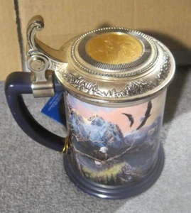 MONARCH OF THE VALLEY - BALD EAGLE COLLECTOR TANKARD STEIN MUG FRANKLIN MINT Tag - Bild 1 von 8