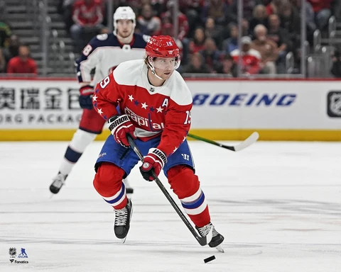 Nicklas Backstrom Washington Capitals Alternate Jersey Skating 16x20 Photo Cover