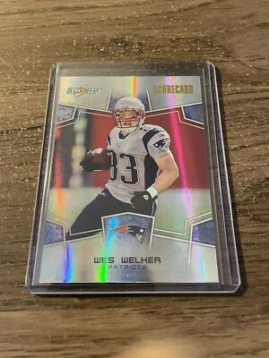 2008 Score Select Scorecard  #’D /100 Wes Welker #185 - Image 1 of 2