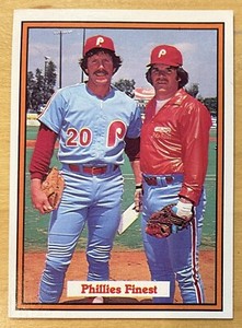 Pete Rose & Mike Schmidt 1982 Donruss Baseball Phillies Finest #585 NM