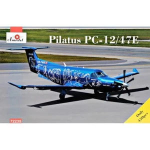 Amodel 72235 Plastic model airplane kit Scale 1:72 passenger plane PC-12/47E - Picture 1 of 24