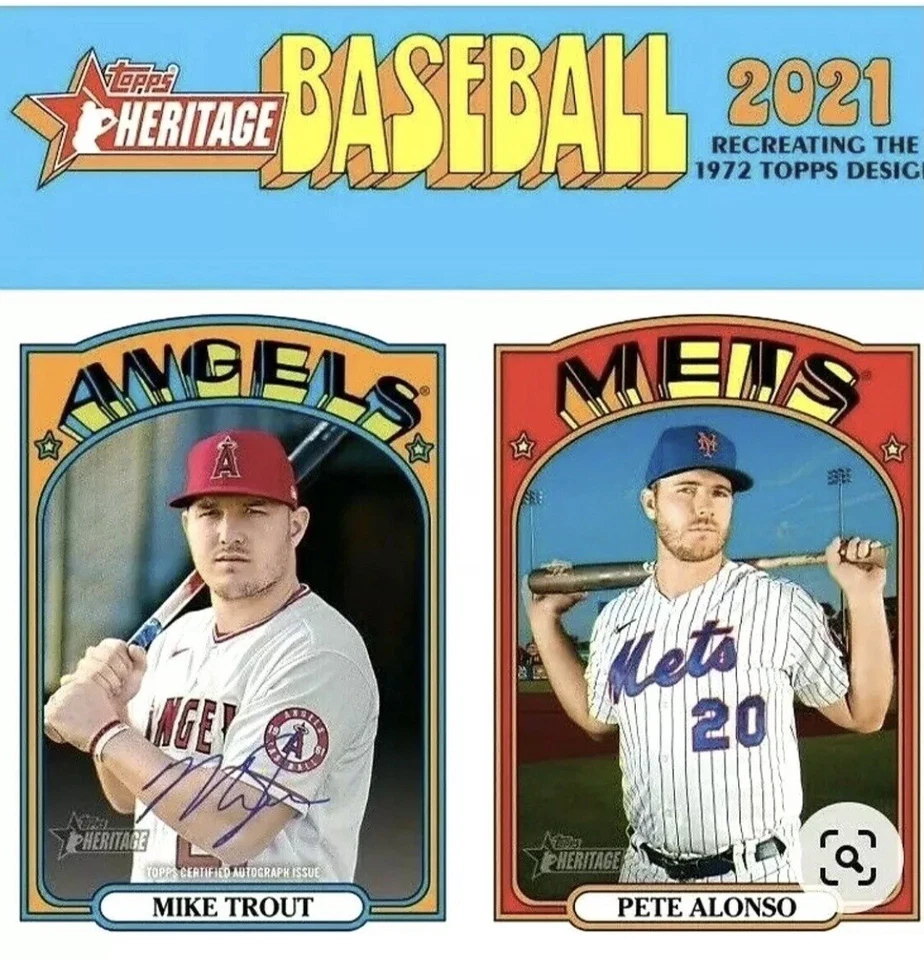 2021 TOPPS HERITAGE BASEBALL SINGLES - YOU PICK (1-250) - Image 1 of 2