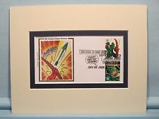 DC Comic Book Hero Green Arrow & First Day Cover of his own stamp