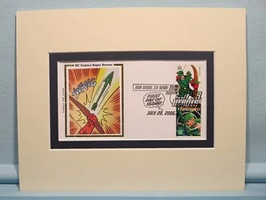 DC Comic Book Hero Green Arrow & First Day Cover of his own stamp - Picture 1 of 1