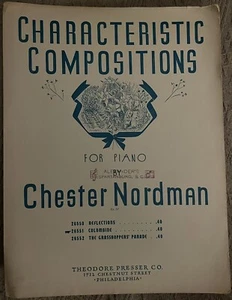 Composiciones características Columbine de Chester Nordman para prensa de piano 1937 - Imagen 1 de 4