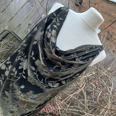 Mini Vestido Vintage Joseph Ribkoff Creations Negro Dorado Drapeado Noche Fiesta Reino Unido 16 Foto 1 de 4