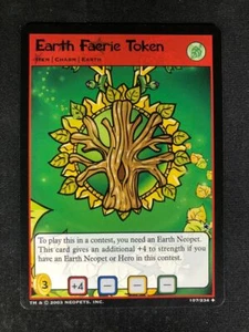 Neopets TCG Earth Faerie Token 107/234 Base Set Charm Poco común - Imagen 1 de 2