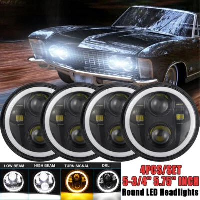 Faros LED redondos HI-Lo para Chevrolet Impala El Camino Chevelle 5 3/4" Foto 1 de 4