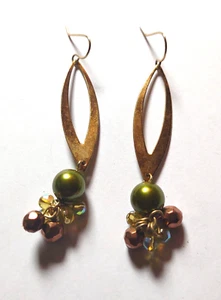 Pendientes de cuentas vintage Boho bohemian de 2,5 - Imagen 1 de 1