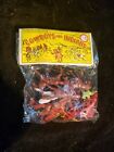 Vintage Cowboys and Indians Miniature Plastic Toys Sealed in Bag Hong Kong 