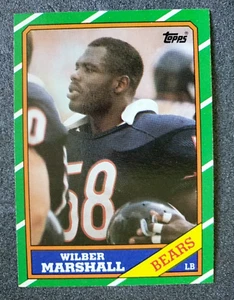 1986 Topps Football ~ Wilber Marshall ~ Card #25 - Picture 1 of 2