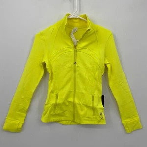 Lululemon x Peloton Define Jacket Luon Long Sleeve Solid Yellow Size 4 Womens - Picture 1 of 11