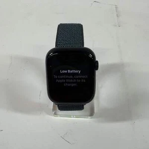 Unlocked Apple Watch Series 9 45MM Midnight Aluminum Black Sport Band MRMD3LL/A - Zdjęcie 1 z 11