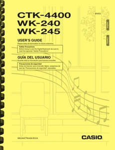 Casio WK-240 WK-245 CTK-4400  Keyboard USER'S GUIDE OWNER'S MANUAL - Picture 1 of 5