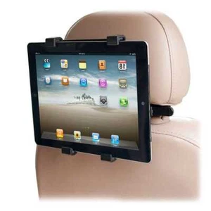 Support Voiture Appuie-Tete Reglable pour Tablets 7 8 9 10 11 Pouces Noir - Photo 1/4