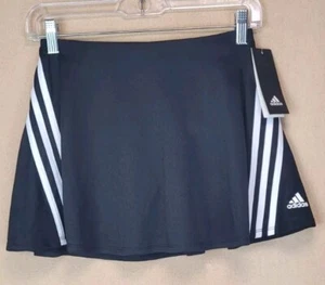 NWT Adidas Girls Sport Skort 3 stripe black size 14-Large - Picture 1 of 5