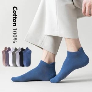 3 Pairs Men Women Ankle Socks Sport Cotton Crew Socks Low Cut Invisible 7-11 - Picture 1 of 16